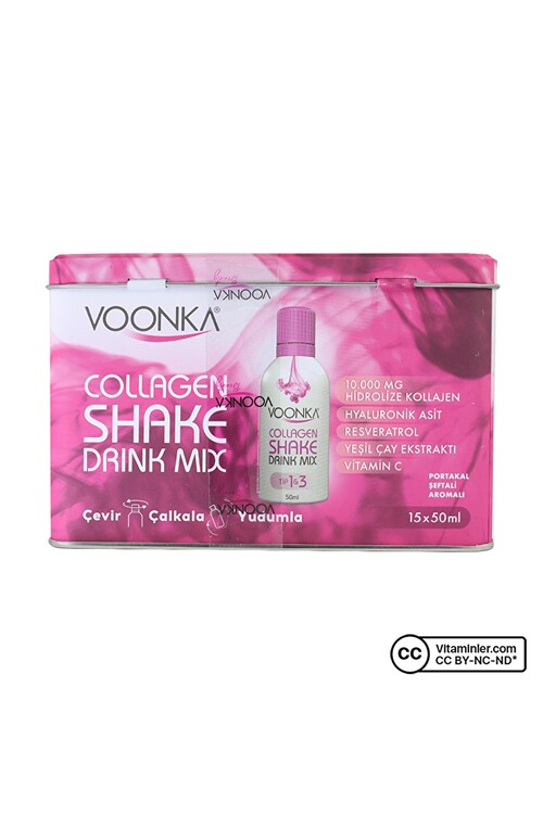 Voonka Beauty Collagen Shake Drink Mix 15 X 50 ml
