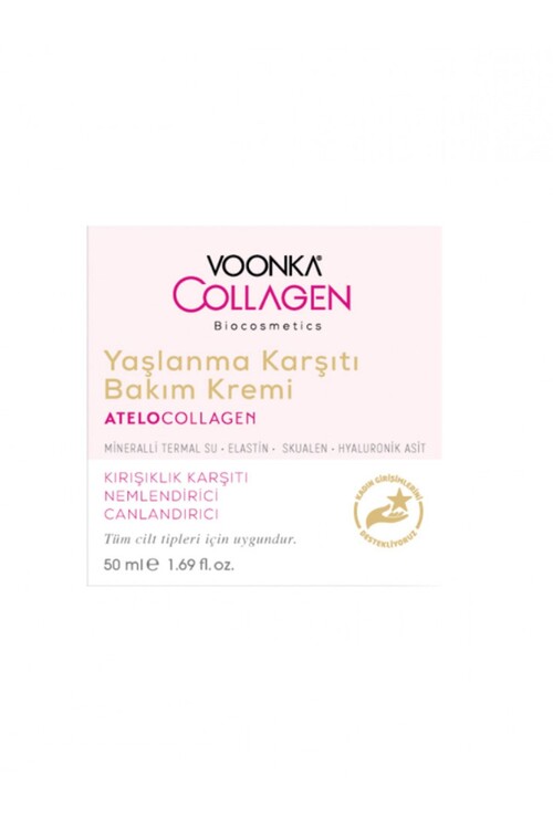 Voonka - Voonka Collagen Yaşlanma Karşıtı Bakım Kremi 50 Ml