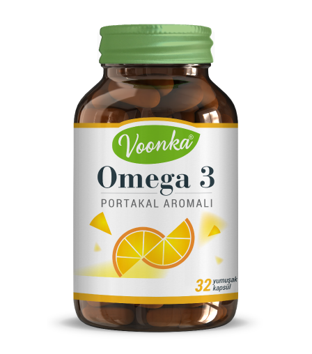 Voonka - Voonka Omega 3 Portakal Aromalı 32 Yumuşak Kapsül