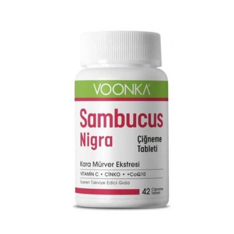 Voonka Sambucus Nigra 42 Çiğnenebilir Tablet