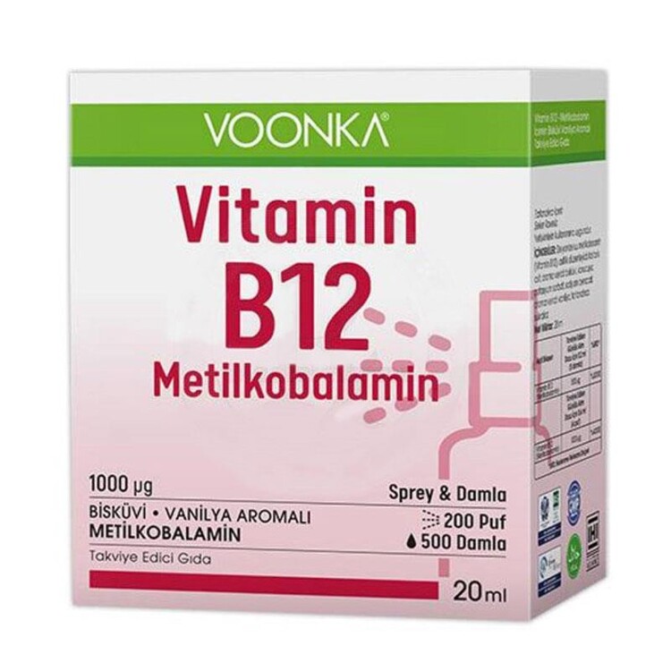 Voonka - Voonka Vi·tami·n B12 Meti·lkobalami·n 20 ml