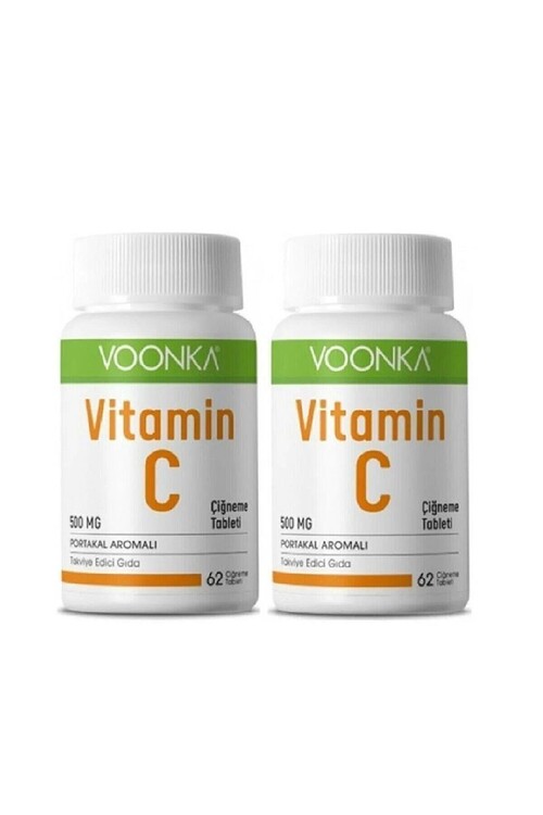 Voonka Vitamin C Çiğneme 62 Tablet 2 Adet