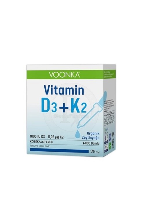 Voonka Vitamin D3 + K2 25 Ml