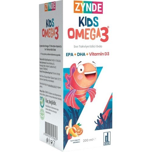 Zynde - Zynde Kids Omega3 + Vit.d3 200 ml 
